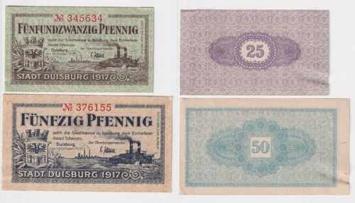 Banknoten notgeld stadt - notgeld,