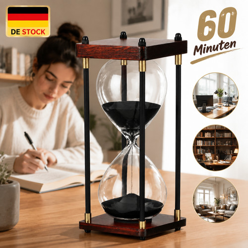 Schwarz glas stundenglas - glas,