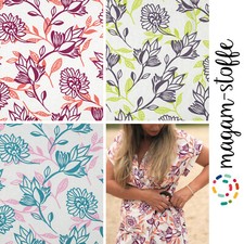 MAGAM-Stoffe "Emilia" Mode Stoff aus Holland Leinen Viskose Meterware ab 50cm