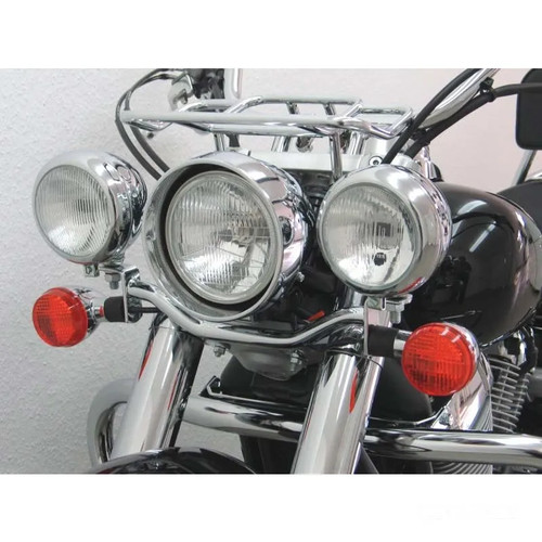 Lampenhalter chrom für honda - lampenhalter,