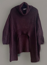 Tredy ® Strick Pulli , Gr. 2 42/44 ,LongPulli,Poncho , Lagenlook, Rollkragen