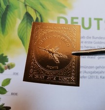 Goldfolienprägung