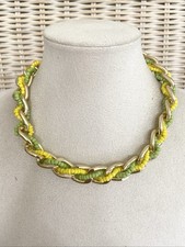 Damenkette Statement Choker Halskette Kurz Modeschmuck Goldfarben Perlenkette