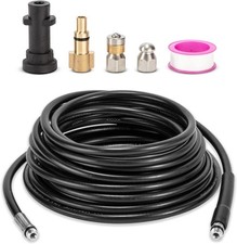 10M Hochdruckreiniger Abflussrohr Schlauch Reinigungsset, mit Strahldüse und Rotat