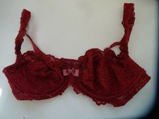 deluxe Bügel 75C BH romantisch Spitze rot Romantisch z String Tanga Hot Pants