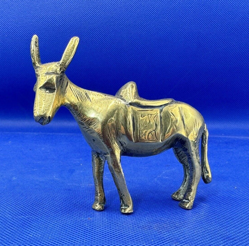 Esel messing figur ornament - esel,