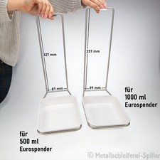 Universal Edelstahl Gestell mit Abtropfschale Auffangschale Tropfschale Spender