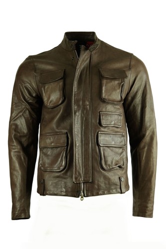 Replay herren lederjacke mit - replay,