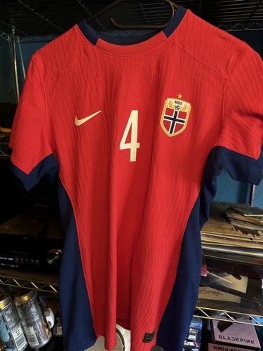 Matchworn norwegen trikot - matchworn, gr.m