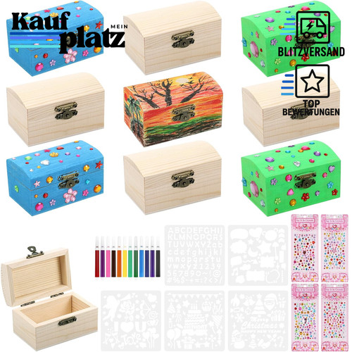 Schatztruhe holz stück - holz, 10