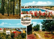 Hesedorf Gyhum Waldbad mit Campingplatz Waldpartie Natur