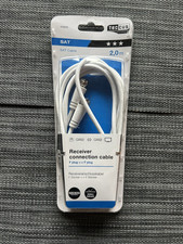 Receiver connection cable SAT Cable F plug 2m