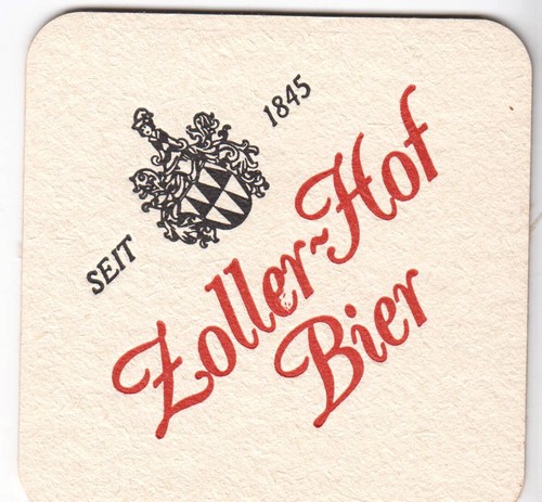 Bierdeckel zoller hof bier - bierdeckel,,