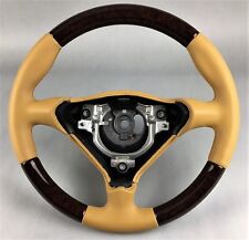 Porsche Exclusive Classic Holz Lenkrad 986 996 Holz Ahorn dunkel Savanna beige
