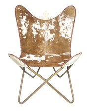 Sessel brown weiße leder - sessel,