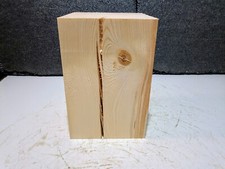 Holzstele, Holzblock, Holzstele, Kantholz, unbearbeitet, Bastelholz, Fichte 