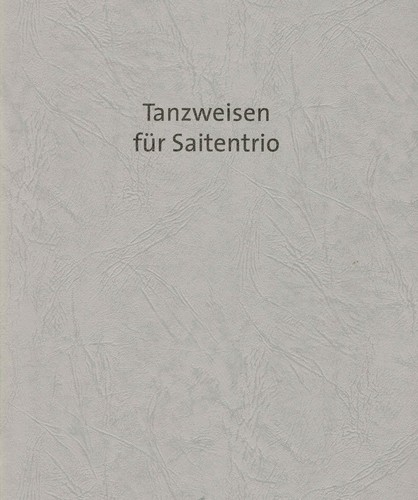 Noten tanzweisen saitentrio - noten,
