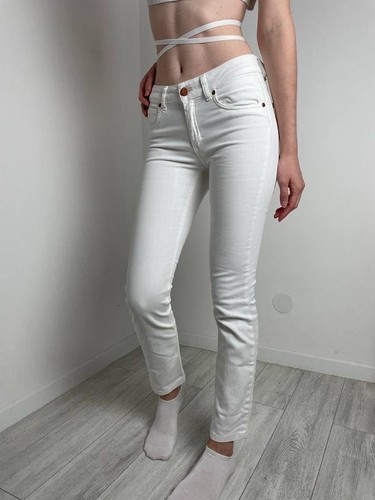 Women acne studios jeans white - acne,