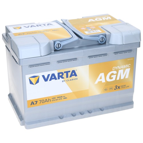 Varta 12v 70ah agm - a7,