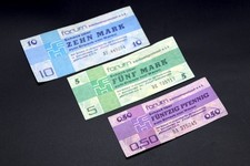 Original DDR 1979 Forum Außenhandelsgesellschafft Scheck 0,50 / 5 / 10 Intershop