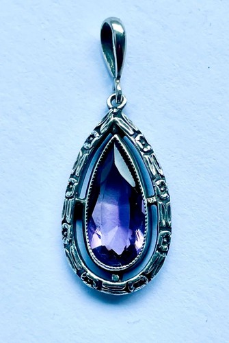 Antiker amethyst anhänger - amethyst,
