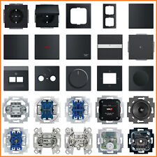 Busch Jaeger Future Linear Schwarz Matt Steckdosen Schalter Rahmen Busch Jäger