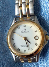 Armbanduhr Osco Germany kleine Damen-Quarzuhr bicolor mit Edelstahlarmband