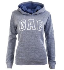 GAP Damen Kapuzenhoodie Hoodie Kapuzenpullover Pulli blaugrau Größe S