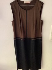 Luxus MINX by Eva Lutz Viskose Wolle Stretch schwarz braun  Kleid Gr. 40, top