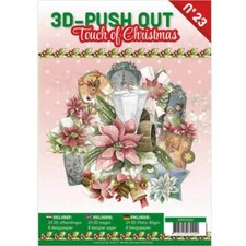 3D Stanzbogen Buch A4 Ein Hauch Weihnachten Nr. 23 - 24 3D Motiv & 8 Hintergrund