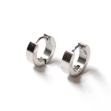 Edelstahl Creolen Ohrringe