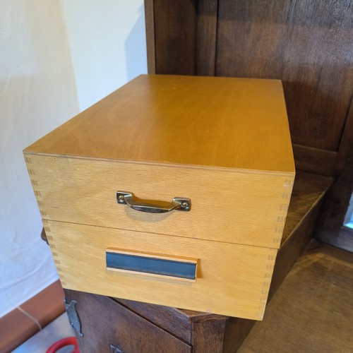Alter karteikasten holz - alter,