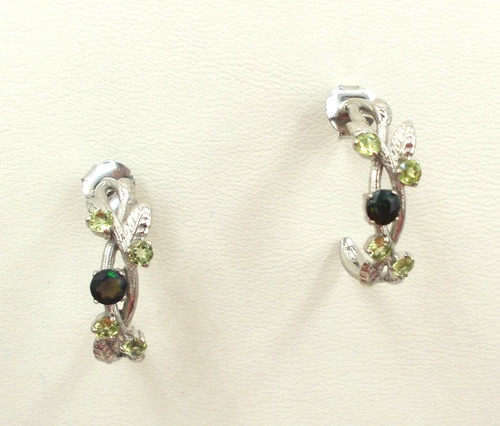 Opal peridot ohrstecker - opal,,