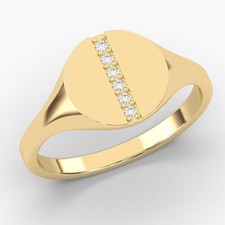 Herren-Verlobungsring 0,06 kt