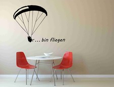 Wandtattoo: "...bin fliegen"