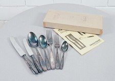 edles V.D.N. Schwerte Besteck Set Tafelbesteck 7 Teile 90er Auflage 1960er Jahre