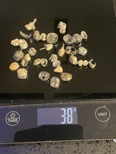 Ca. 38Gramm Gold- und Silber farbender Zahnschrott Kein Zahngold FOTOS ansehen !