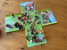 Playmobil Konvolut in Box, Figuren, Ritter, Steinchen