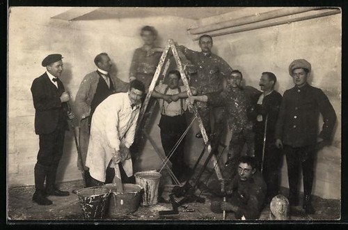Foto maler posieren - foto-ak,
