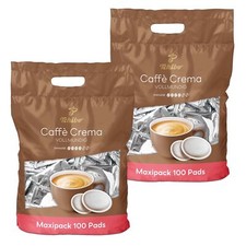 Tchibo Caffè Crema vollmundig Kaffeepads, 200 Stück