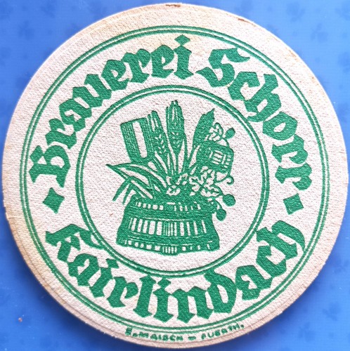 Alter bierdeckel brauerei - alter,