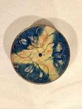 Kerzenleuchter ❤️ f Riesen Kerzen 15cm DM EmailKunst aus Halle/Saale Vintage DDR