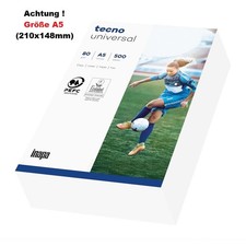 500 - 5000 Blatt  A5 Kopierpapier Druckerpapier tecno Universal 80g  (210x148mm)
