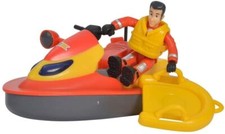 Simba 109251048038 il Feuerwehrmann Sam Wassermotorrad Juno mit Elvis-Figur, ab 