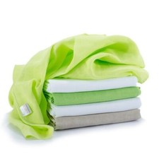 MAKIAN Spucktücher Moltontücher 4er Pack - 70x70cm - Sterne, Grau Mullwindeln