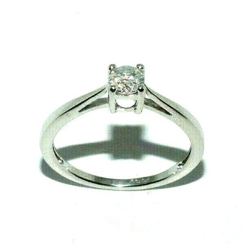 Damen elegant 18ct weiss - elegant, gold