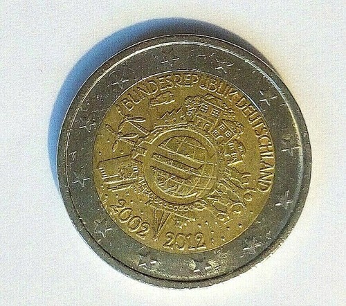 Euro münze 2002 2012 - 2,