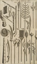 Aufreihung chin. Objekte,  1780, KSt. Gegenständlich Technol Unbekannt (18.Jhd)