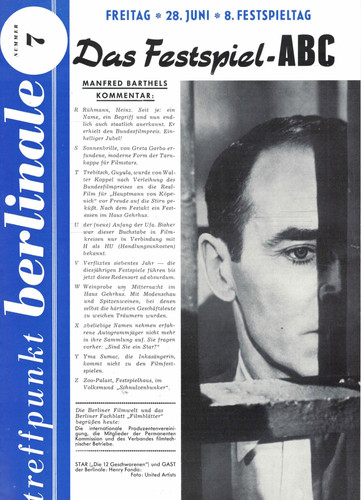 Treffpunkt berlinale 1957 - treffpunkt,