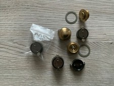 1 Klingelkontakt Klingeltaster Klingelknopf Klingel Messing  Drucktaster Gold